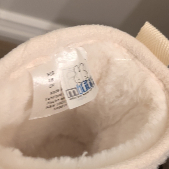Miffy Cream Plush Bunny Boots - Picture 2 of 8